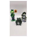 Decorative Frog Figurine Collection - Retail: $18