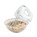 Hamilton Beach 6-Speed Electric Hand Mixer  with QuickBurst  Storage Case & 3 Attachments  Mixer for Kitchen  White