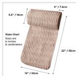 WdFour Headrest Memory Pillow, Support Cushions for Neck, Back or Foot for Sofas, Recliners, Office Chairs, Massage Chairs for Neck Pain Relief and Cervical Support(Khaki, 13\' Wx2.7 D).