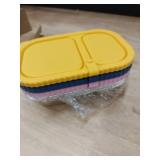 ACJRYO 3 Pack Stainless Steel Snack Container, Reusable Lunch Box for Kids & Adults, Leak Proof Food Storage Containers with Lid, Ideal for Office, School, Travel & Meal Prep