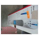 Honeywell 40  White Quiet Set Oscillating Tower Fan  30ft Air Circulation Power  5 Speed  Auto Off Timer  HYF260W