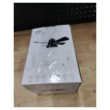 Yaoten Socket Fan Light with Remote, Dimmable LED Ceiling Fan (3000K-6500K), 3 Speed Choices, E26 Base Mini Fan Light for Bedroom, Kitchen, Garage