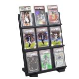 Zwfdcyzf Wooden Trading Card Display Stand, Applicable to PSA/CSG/BGS/SGC Graded Cards, Ideal for Card Collection and Show