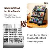 Zwfdcyzf Wooden Trading Card Display Stand, Applicable to PSA/CSG/BGS/SGC Graded Cards, Ideal for Card Collection and Show