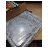 Air Fryer Basket for Oven, 15\' x 11\' Air Fryer Basket & Tray for Oven, Stainless Steel Baking Tray with 50 PCS Parchment Paper, Crisper Tray for Convection Oven