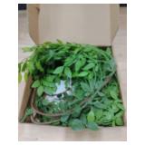 Cherica 43.3 Inch Green Nandian Fake Plants 2 Pcs Greenery Stems for Vase Decor, Artificial Plants Faux Branches for Vase Filler Fake Leaves Office Home Decor