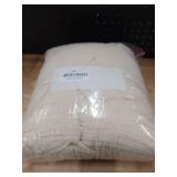 Love's cabin 6 Layer 100% Cotton Muslin Blanket, 108\'x90\' Muslin King Size Blanket for Bed Couch, Lightweight and Breathable Cotton Gauze for Adult, Beige