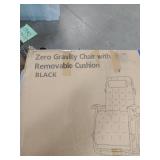 Black Zero Gravity Lounge Chair with Removable Cushion