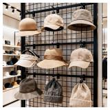 Oqqlin 32 Pcs Gridwall Hooks, 4 Inch Display Hooks for Grid Wall Black Heavy Duty Hook for Grid Wall Panels Metal Gridwall Accessory for Home, Retail, Displays, Storage