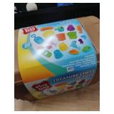 Play Day Treasure Chest with 20-Piece Sand Toys  Brown