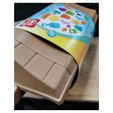 Play Day Treasure Chest with 20-Piece Sand Toys  Brown