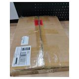 sthmec Small Round Side End Table with Cloth Storage Basket, Round Bedside Sofa Couch Coffee Tables for Small Places with Metal Frame, Modern Nighstands for Living Room Bedroom,White