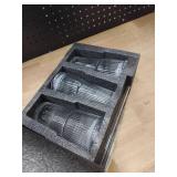 INSETLAN 20 oz Ribbed Glass Tumblers with Lids and Glass Straws â 4-Piece Glassware Set, Thickened Wall, Ideal for Iced Coffee, Smoothies, Cocktails, and Juices â Elegant and Durable Drinkwa