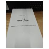 INSETLAN 20 oz Ribbed Glass Tumblers with Lids and Glass Straws â 4-Piece Glassware Set, Thickened Wall, Ideal for Iced Coffee, Smoothies, Cocktails, and Juices â Elegant and Durable Drinkwa