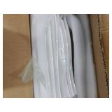 MALACASA Ivory White Dinnerware Set, 12 Pieces - Porcelain Dinner Plates, Dessert Plates and Bowls, Square Flora Pattern