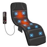 CILI Massage Mat Full Body,Massager Chair Pad,10 Vibration Motors & 5 Massage Modes,Back Massager for Bed,Massage Mattress Pad for Back,Heating Pad with Auto Shut Off