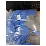 DOWNCOOL Twin Comforter Set -All Season Bedding Comforters Sets with 1 Pillow Case -2 Pieces Bed Set Down Alternative Comforter Set -Blue/Grey Twin Bedding Sets(64\'x88\')