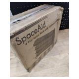 SpaceAid Spice Rack Organizer with 28 Spice Jars, 386 Spice Labels, Chalk Marker and Funnel Set for Cabinet, Countertop, Pantry, Cupboard or Door & Wall Mount - 28 Jars, 13.4\' W Ã 10.8\' H, Black