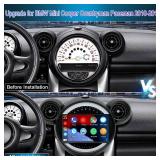 Car Stereo Radio for BMW Mini Cooper Countryman Paceman 2010-2016, 9\' Touchscreen Android 13 Car Radio with Wireless CarPlay Android Auto GPS Navigation WiFi Bluetooth SWC Backup Camera Mic