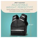 Lifepro Adjustable Weighted Vest for Women & Men - Flexvest 15 or 20 lb Workout Vest â Reflective Fitness Weight Vest with Phone Pocket for Running, Cardio, Strength Training
