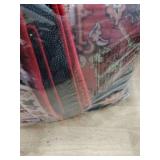 YJ.GWL Large Area Rug for Living Room, 5x8 Machine Washable Boho Rug for Bedroom, Low Pile Lightweight Thin Rugs Floral Vintage Distress Print Pattern Carpet for Dining Room, Red