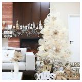 Sea Team Christmas Baubles Set of 16 80mm Christmas Tree Hanging Ornaments Decoration (Champagne and Matte)