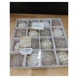 Sea Team Christmas Baubles Set of 16 80mm Christmas Tree Hanging Ornaments Decoration (Champagne and Matte)