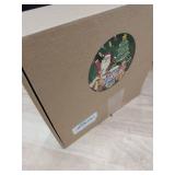 Rattan Natural Star Christmas Tree Topper - Rustic Farmhouse Xmas Treetop with 50 Warm LED Lights for Indoor Christmas Tree Decorations Holiday Seasonal Decor