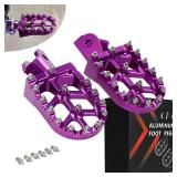 JFG RACING Dirt Bike Pegs,Motorcycle Foot Pegs MX Foot Pedals Rests CNC for Light Bee Surron/CRF150F CRF230F 2003-2019/KDX200 1983-1994 - Purple