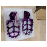 JFG RACING Dirt Bike Pegs,Motorcycle Foot Pegs MX Foot Pedals Rests CNC for Light Bee Surron/CRF150F CRF230F 2003-2019/KDX200 1983-1994 - Purple