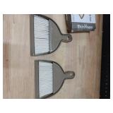 THINKLEARN 2PCS Small Broom and Dustpan Set, Mini Dust Pan and Brush, Hand Whisk for Pets, Kids, Desk, Home, Camping, Brown Cleaning Supplies