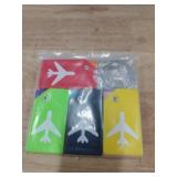 8 Pack Silicone Luggage Tag for Suitcases with Stainless Loop, TSA Approved, Privacy Protection Travel Essentials Bag Tags by Gostwo, Mixed Color