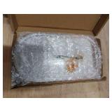 Vanity Tray for Bathroom Counter Set of 1,Oval Soap Dispenser Tray,Resin Jewelry Dish Tray Encased Dried Flowers,Resin Bathroom Tray for Counter,Toilet Tank Tray,Trinket Tray for Perfume Jewelry