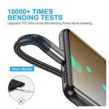 USB to USB C Cable,3Pack 10ft Premium Nylon Braided Fast Charging,3A Rapid Charger Cord,Long Type C to A Cable Compatible with Samsung Galaxy S22 S21 S20 S10 S9 S8 Plus,Note 20 10 9 8,LG V50 V40