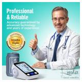 RunStar Upper Arm Blood Pressure Monitor with Wide Range Cuff (8.6'' -16.5'') for Home Use FSA&HSA Eligible, Automatic Digital BP Machine with Storage Bag, 2x99 Reading Memory