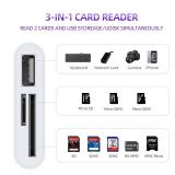 RayCue USB C to Micro SD TF Memory Card Reader, 3-in-1 USB Camera Card Reader Adapter Compatible with iPhone 15,iPad Pro, MacBook Pro/Air, Chromebook XPS, Galaxy S10/S9 and More USB C Devices