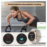 Smart Watch for Women with Built-in GPS & Alexa (Make/Answer Call), 1.32\' AMOLED Fitness Tracker with Altimeter Compass for Hiking Running, HRV/Sleep/SpO2 Monitor, 5ATM Waterproof for iPhone Android