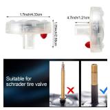 4 Pieces Car Tire Lights Wheel Valve Stem Lamp Cap Lights Car Solar Led Tire Lights Solar Energy Flashing Lights for Vehicles Car Motorcycles Bicycles