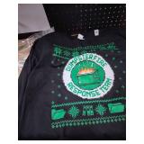 Dumpster Fire Response Team Chaos Ugly Sweater Cute Employee long sleeve sweater size XL