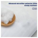 OKBA Set of 2 Throw Pillow Inserts, Hypoallergenic Soft & Firm Cushions with 100% Cotton Cover, 14x14 Pillows Filler for Side Sleepers, Sofa, Bed and Home Decor, Indoor Quality Hotel Pillows