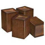 Sopicoz Wood Bed Risers 4 pk (4 inch Square)