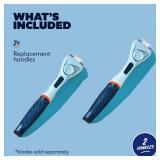 Dollar Shave Club | Razor Handle (2 Pack) Blue | Replacement Razor Blade Handles | Not Compatible with Other Razor Brands