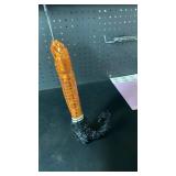 Orange Glitter Bubble Wand