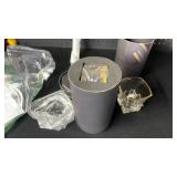 EdensDECOR Whiskey Glasses Gift Set (Luxury Gold Plated) Stemless Martini Glasses, Bourbon glass, Scotch, Cognac, Gifts for Men, Dad, Husband, Boyfriend, Grooms Men Gift