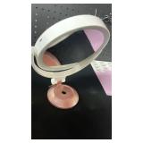 LED Vanity Mirror with Rose Gold Base
