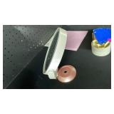 LED Vanity Mirror with Rose Gold Base