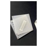 FUFenZHEN Seashell Display Box, 64 Grids Acrylic Magnetic Collecting Box, Transparent Storage Case for Shells, Beads, Jewelry (L-64 Cells, Round)