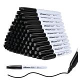 Affisure Permanent markers, 100 packs permanent markers bulk, quick dryingin one second, waterproof, smooth, noteasy to erase, durable, can be markedon glass, tiles and cloth, office supplies