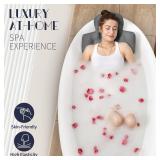 Full Body Bath Pillow for Bathtub, Thick Bathtub Cushion with Laundry Bag, Luxury Tub Pillow for Bath for Headrest Neck and Back Support Gray 51\' x 16\'
