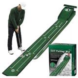 SWINGTEK Putting Green Mat Indoors, Practice with Auto Ball Return - Ideal for Home and Office, Great Gift